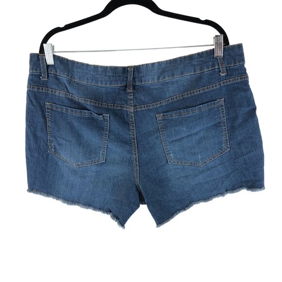 Faded Glory Womens Denim Cut-Off Jean Shorts Size 18 - Picture 2 of 3